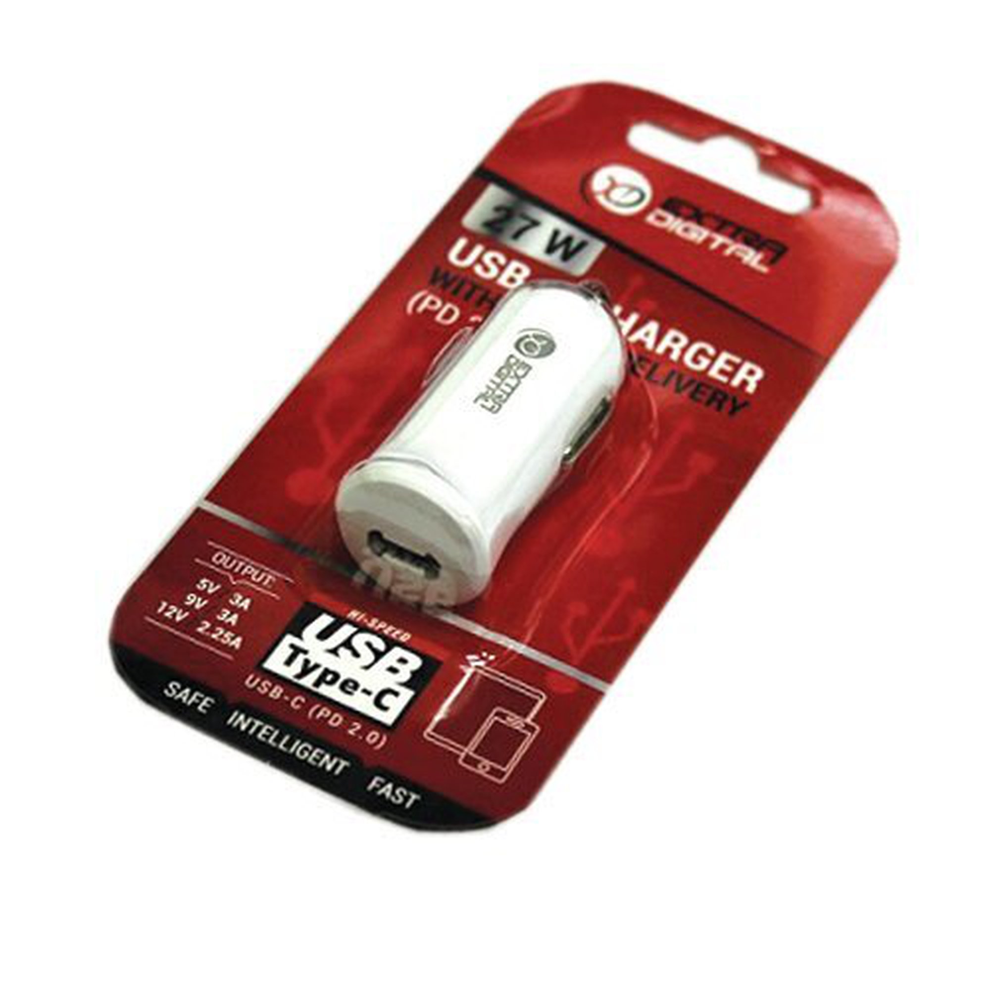 Extra Digital, USB Type-C: 12V-24V, 27W, PD