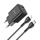 Laturi Hoco N28 PD20W+QC3.0 + Lightning musta