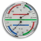 Analoginen saunan lämpökosteusmittari metallirenkaalla TFA 40.1013