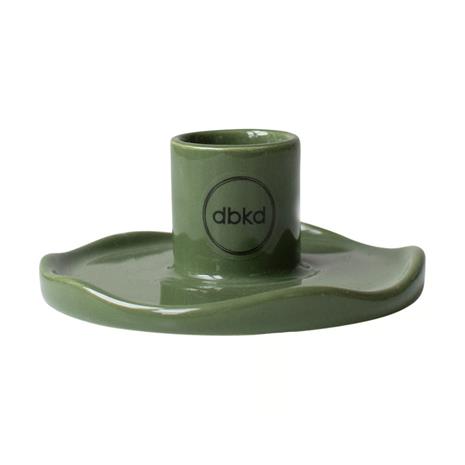 DBKD Wave kynttilänjalka Kiiltävän vihreä