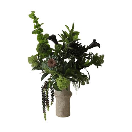 Botanä© Verdant Noir tekokimppu Calla-hämähäkkikrysanteemi-syysauringonkukka, 92 cm, 13 kpl
