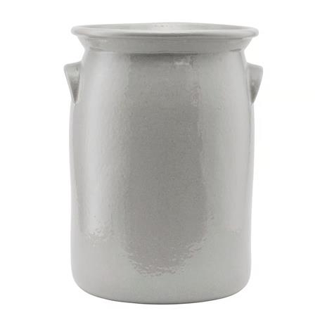 Meraki Shellish Grey Flower Pot, Large