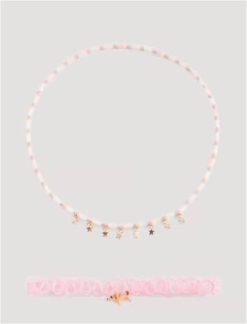 Mango Combined Necklace Pack - Pink - ONE SIZE
