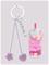 Mango Charms Key Ring - Pink - ONE SIZE – kuva 2
