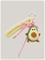 Mango Avocado Charm Keyring - Yellow - ONE SIZE – kuva 2