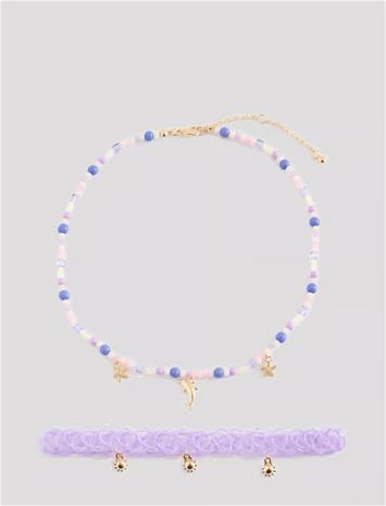 Mango Combined Necklace Pack - Purple - ONE SIZE