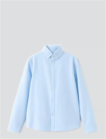 Mango Oxford Shirt - Blue - 164 – kuva 3/4