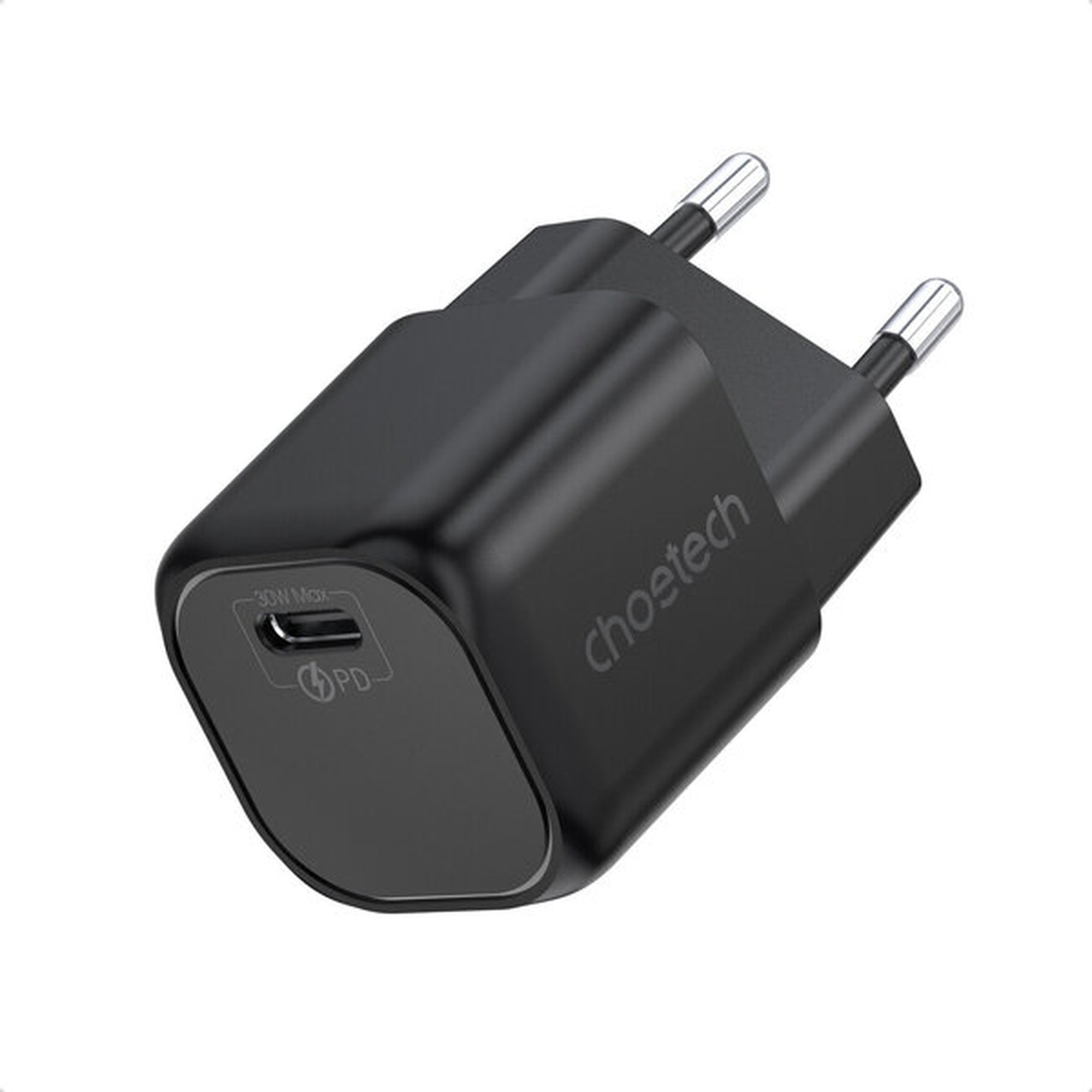 Musta GaN USB C -laturi, 30W