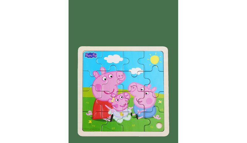 Peppa Pig - Framed Wooden Puzzle - Siblings