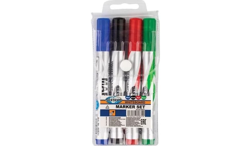 CENTRUM Whiteboard marker medium. 4 pcs. ass.