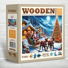 Puupalapeli, Joulupukin reet, woodencity, NB 0701-L, Wooden puzzles