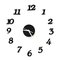 Seinäkello yksittäisillä numeroilla – kuva 1