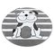 Matto Petit Puppy Pyöreä, harmaa – kuva 1