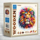 Puupalapeli, Pehmeä leijona, woodencity, HE 0204-M, Wooden puzzles