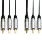 Profigold PGV5305 komposiitti + audio 3 RCA 5m EOL