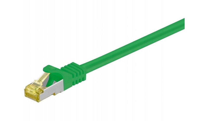Patchcord Cat 7 S/ftp Pimf 0,25m vihreä, Rj45 Cat 6a – kuva 1/3