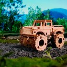 3D puinen palapeli, Auto, Hirviörekka, 63 osaa, woodencity, MB-013, 3D Wooden Puzzles