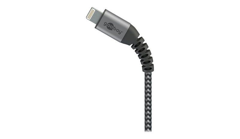 Goobay Textile Usb-a - Apple Lightning -kaapeli, 2m – kuva 1/3