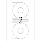 Tarrat Cd, Ø 116mm, mattapaperi, valkoinen, 200 kpl.