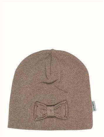mikk-line Cotton Hat - Bow - Brown - 134/140 – kuva 3/4
