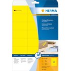 Herma 4466 keltaiset tarrat tulostukseen, 70x37mm, A4, 20 arkkia