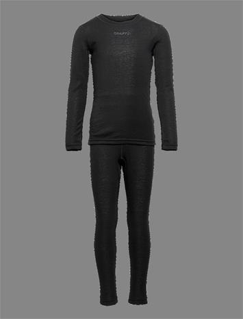 Core Warm Aluskerrasto JR, Black, 110–116