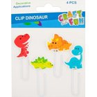 Koristeelliset paperiliittimet dino Craft With Fun, 4 kpl.