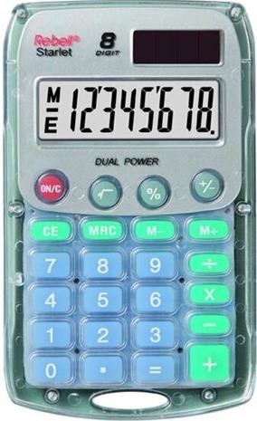 Rebell pocket calculator Starlet transparent