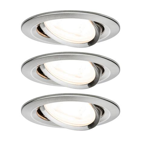 Paulmann 3 spottia Nova pyöreä rauta