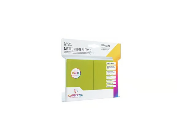 GameGenic Matte Prime Sleeves Lime