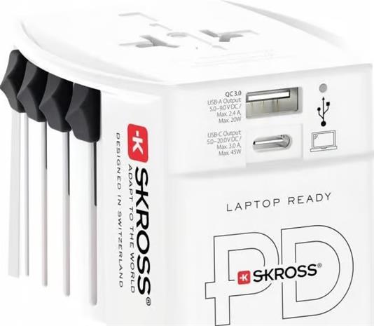 SKROSS World Adapter MUV 1xUSB-C PD 1xUSB-A 45W – kuva 4/6