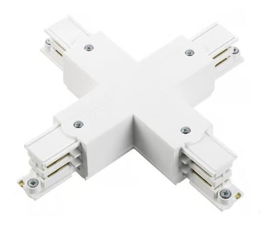 X-liitin Noa 3-virtakiskoon, valkoinen