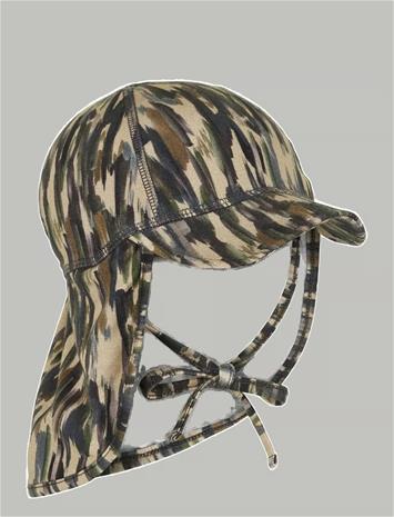 mikk-line Summerhat Cap Long Neck - Aop Bamboo - Multi/patterned - 55(6/8Y)