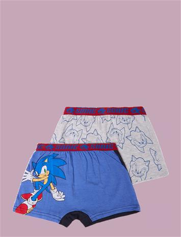 Sonic Boxer Alushousut 2-pack, Moniväriset, 116