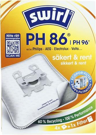 Swirl PH86/PH96 pölynimuripussit