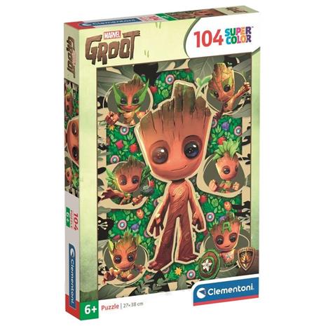 Clementoni Puzzle SuperColor Marvel Groot 104 palaa (25051)