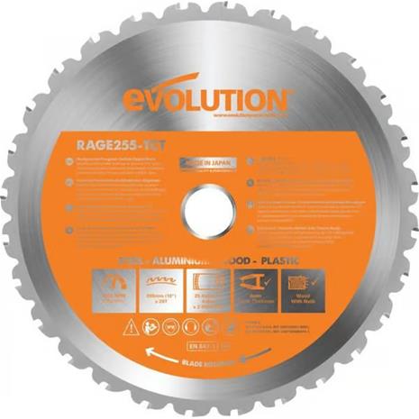 Evolution 255mm pyörösahan monikäyttöterä