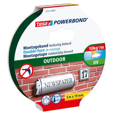 tesa Powerbond Double Sided Mounting Tape 19mm x 5m