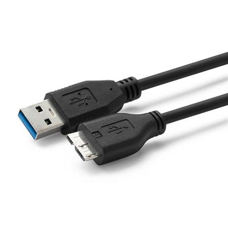 Pro USB-A <-> USB Micro-B 3.0 - 3m - Musta