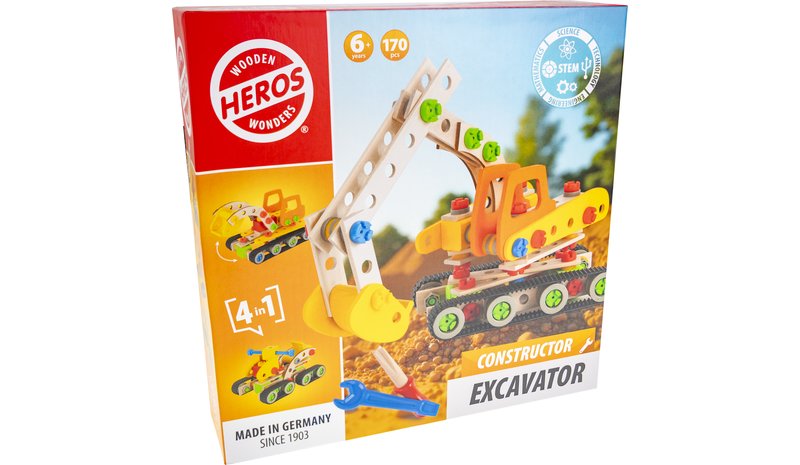 Heros Constructor Excavator 170pcs