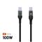 FIXED LED Charging Display USB-C/C 100W cable 2m - Black – kuva 6