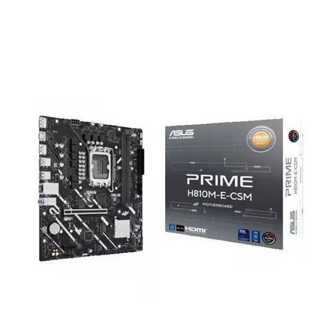 ASUS PRIME H810M-E-CSM Emolevy - Intel H810 - Intel LGA1851 socket - DDR5 RAM - Micro-ATX