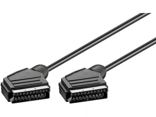 Pro Scart connection cable nickel plated ø 7 mm