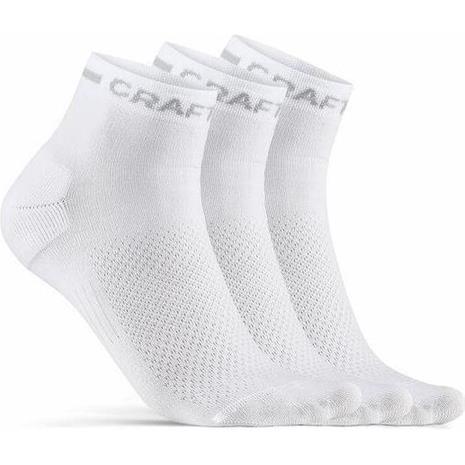 CRAFT - CORE Dry Mid Socks 3-Pack - Sukat - | White | Koko: 40/42