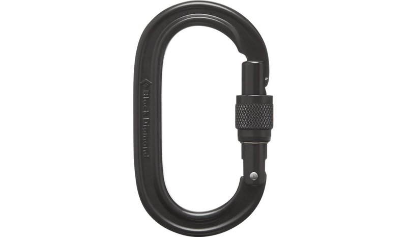 Black Diamond Oval Keylock ScrwgtCarabiner Black – kuva 1/1