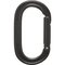 Black Diamond Oval Keylock Carabiner Black – kuva 1