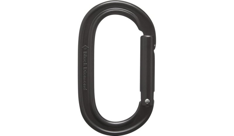 Black Diamond Oval Keylock Carabiner Black – kuva 1/1