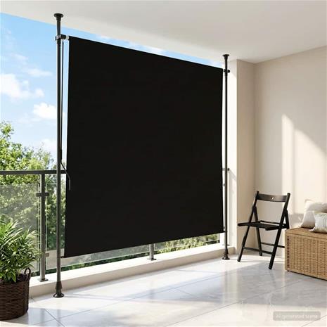 vidaXL Ulkorullaverho Musta 150 x 270 cm – kuva 3/3
