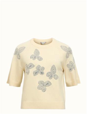 OBJECT Objlaney Rubin Ss Pullover Noos - SANDSHELL - M