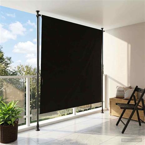 vidaXL Ulkorullaverho Musta 120 x 270 cm